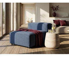Sofa Beliani Vienvietis modulis ARDAL, velvetas, tamsiai mėlynas