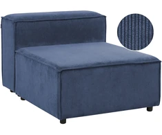 Sofa Beliani Vienvietis modulis ARDAL, velvetas, tamsiai mėlynas