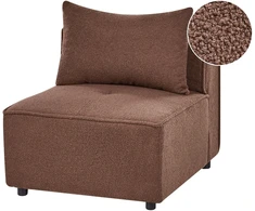 Sofa Beliani Vienvietis modulis AXEBO, rudas „boucle“