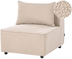 Sofa Beliani Vienvietis modulis AXEBO, smėlio spalvos boucle