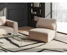 Sofa Beliani Vienvietis modulis „KIVVIK“ su buklė apmušalu, smėlio spalvos