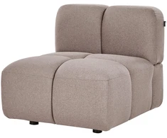 Sofa Beliani Vienvietis modulis MAKSABERG smėlio pilkumo