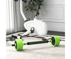 SPORTNOW 4-in-1 hantelių rinkinys, 20 kg, reguliuojami svarmenys, štanga, virdulys (kettlebell), atsispaudimų rankenos, profesionaliam jėgos treniruočių ir svorių kilnojimo sportui namuose