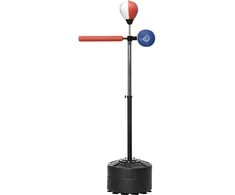 Sportnow Bokso stovas su bokso kriauše, refleksinis strypas 1,63-2,05 m