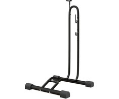 Sportnow Dviračių stovas vertikalus ir horizontalus dviračių stovas, atsparus oro sąlygoms, skirtas 6"-28" ir 700c dviračiams 45 x 44 x 118 cm, metalinis, juodas