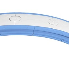 Išmanusis hula yraratis, 139x4.5 cm, šviesiai mėlynas