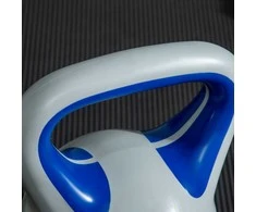 SPORTNOW Kettlebell 12 kg, grindų nebraižantis svarmuo jėgos treniruotėms ir fitnesui, mėlynas
