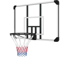 SPORTNOW krepšinio lankas, krepšinio lenta su krepšiu, krepšinio tinklas su krepšinio lenta, tvirtinamas prie sienos, skirtas naudoti lauke, plienas, 113 x 61 x 73 cm, baltos spalvos