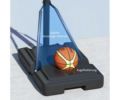 SPORTNOW krepšinio lankas lauke, reguliuojamas krepšio aukštis 230-305 cm, krepšinio stovas su 110 x 75 cm nedūžtančia galine sienele su ratukais, spyruoklinis krepšys, svoris suaugusiesiems