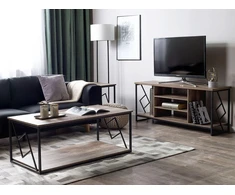 TV staliukas Beliani TV spintelė FORRES ruda/juoda