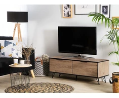 TV staliukas Beliani TV spintelė HALSTON ruda/juoda