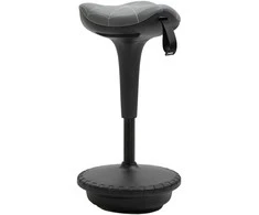 Vinsetto biuro kėdė su pasukimo funkcija, ergonomiška, reguliuojamo aukščio 65,5-83,5 cm, 120° pakreipiama, pilkos spalvos