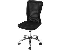 Vinsetto Ergonomiška biuro kėdė, keliamoji galia iki 100 kg - juoda