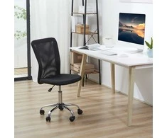 Vinsetto Ergonomiška biuro kėdė, keliamoji galia iki 100 kg - juoda