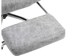 Vinsetto Ergonomiška biuro kėdė su šildymo ir vibracijos funkcija, atlenkimo funkcija, kojų atrama - Pilka 62 x 67 x 113-120 cm