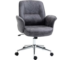Vinsetto Ergonomiška biuro kėdė su supimo funkcija, reguliuojamo aukščio, keliamoji galia iki 120 kg, 67x69x92-102 cm