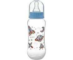 Akuku maitinimo buteliukas 250 ml su silikoniniu žinduku, mašinos