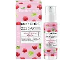 Bielenda Eco Sorbet Raspberry Booster veido drėkinamasis ir raminantis serumas 30 ml