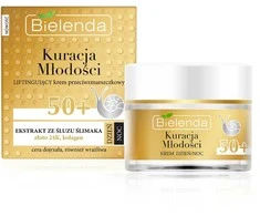 Bielenda nuo raukšlių veido kremas su 50 + gleivių ekstrakto per dieną / naktį 50ml