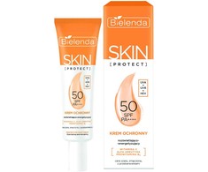 BIELENDA Skin Protect Apsauginis kremas SPF 50 Šviečiantis ir suteikiantis energijos 40 ml