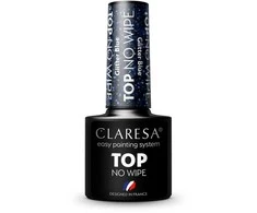 Activeshop Mėlyna Hibridinis viršutinis sluoksnis Claresa Top No Wipe, Glitter Mėlyna 5 g