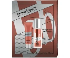 Rinkinys Bruno Banani Magnetic Woman: dezodorantas, 75 ml + dušo gelis, 50 ml