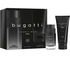 BUGATTI Dynamic Move Juodas for Men dovanų rinkinys (tualetinis vanduo 100ml + dušo želė 200ml)