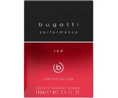 BUGATTI Performance Raudona tualetinis vanduo 100 ml