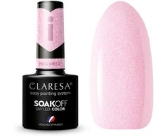 Activeshop Gelinis nagų lakas Claresa Soak Off Kiss Me! Nr.2 rožinis, 5 g