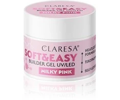 Activeshop Nagų priauginimo gelis Claresa Soft&amp;Easy Builder Gel Milky Rožinė, 90 g