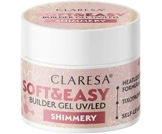 CLARESA Soft&amp;Easy Builder Shimmery nagų formavimo gelis 45 g