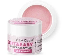 Activeshop Nagų priauginimo gelis Claresa Soft&amp;Easy Builder Gel Glam Rožinė, 12 g