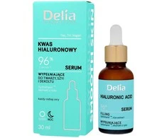 DELIA serumas veidui, kaklui ir dekoltei Hialurono rūgštis 96% 30 ml