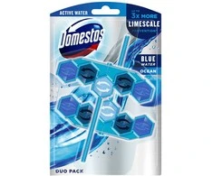WC valiklis - gaiviklis Domestos Power 5+ Mėlyna Ocean, 2x53 g