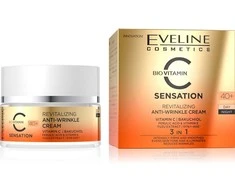 „Eveline Cosmetics Sensation“ dieninis ir naktinis veido kremas nuo senėjimo, 50 ml