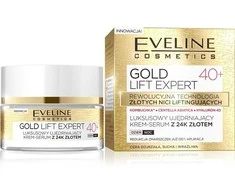 Eveline Cosmetics Eveline Gold Lift Expert prabangus stangrinamasis kreminis serumas 40+, 50 ml