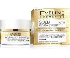 Eveline Cosmetics Eveline aukso Revita Expert 30 + Kream- serumo išlyginimas dieną ir naktį 50ml