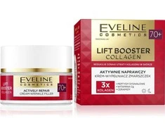 Eveline Cosmetics Lift Booster Collagen aktyviai atstatantis kremas-raukšles užpildas 70+ 50ml