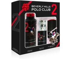 Set Beverly Hills Polo Club: 1982 - Sport 2 Eau De Toilette For Men, 50 ml + 1982 - Sport 2 Anti-Perspirant Dezodorantas Purškiklis For Men, 175 ml + Sport 2 Anti-Perspirant Dezodorantas Roll-On For Men, 50 ml