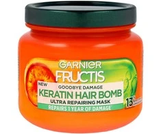 Garnier Fructis Goodbye Damage Keratin Hair Bomb atstatomoji plaukų kaukė 320 ml