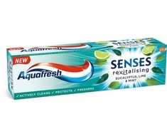Dantų pasta Eucalyptus and Lime and Mint Aquafresh Senses Energizing Dantų pasta, 75ml