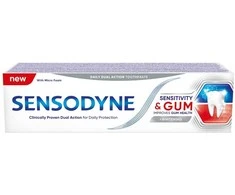 Sensodyne Padidėjusio jautrumo ir dantenų balinimo dantų pasta su fluoru, 75 ml
