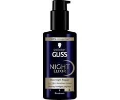 Schwarzkopf Gliss Night Eliksyras Sérum Cabello Dañado, 100 ml