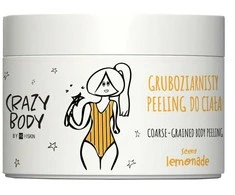 HISKIN Crazy Body Stambiagrūdis kūno pilingas - LEMONADAS 300 ml