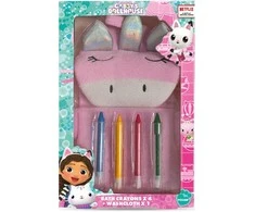 Gabby's Dollhouse KIDS vonios kreidelės - 4 vnt. - Gabi Cat House + Skalbyklė