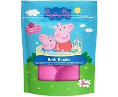 Europe Distribution PEPPA PIG vonios burbulai aviečių aromato, 5vnt x 50 g