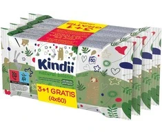 KINDII Natural Balance valomosios servetėlės kūdikiams ir vaikams 3+1 nemokamai