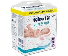 Kindii Pure &amp; Soft vienkartiniai įklotai kūdikiams 1 pakuotė - 30 vnt