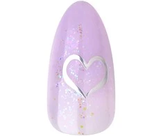 KISS Dirbtiniai nagai su klijais Gel Fantasy Jelly, One Day Jelly, Violetinė, Vidutinis migdolas