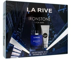 LA RIVE rinkinys vyrams IRONSTONE (tualetinis vanduo 100 ml+dušo želė 100 ml)